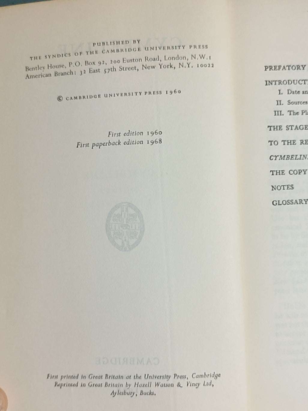 莎士比亚作品系列 - Cymbeline