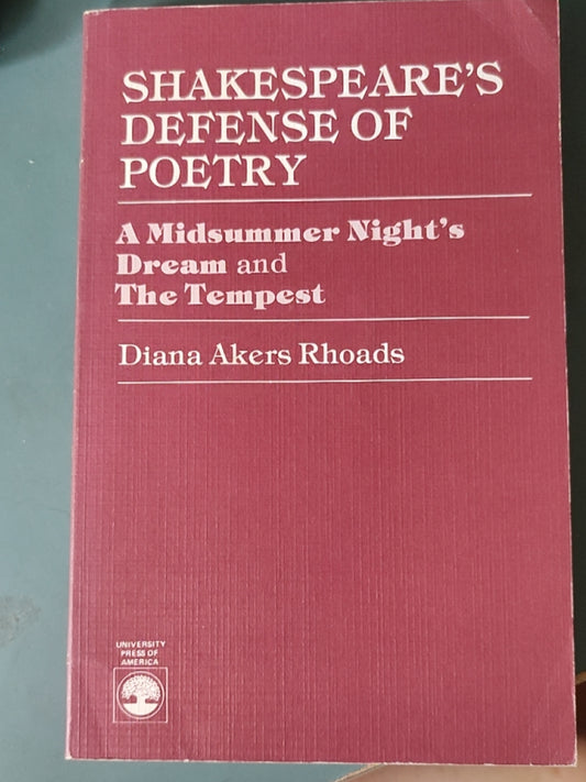 莎士比亚作品系列 - Shakespeare's Defense of Poetry: A Midsummer Night's Dream and The Tempest - ¥99.00