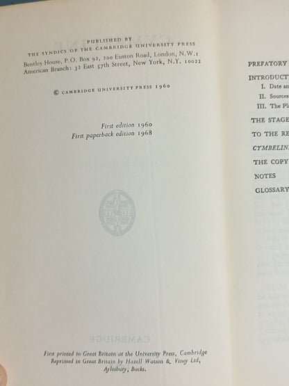 莎士比亚作品系列 - Cymbeline