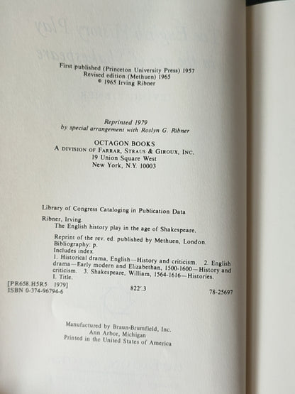 莎士比亚作品系列 - The English History Play in the Age of Shakespeare