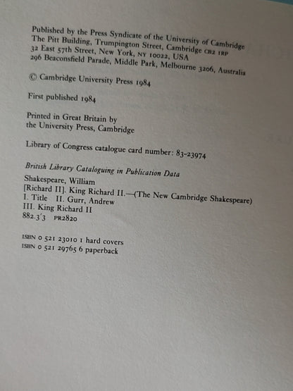 莎士比亚作品系列 - King Richard II