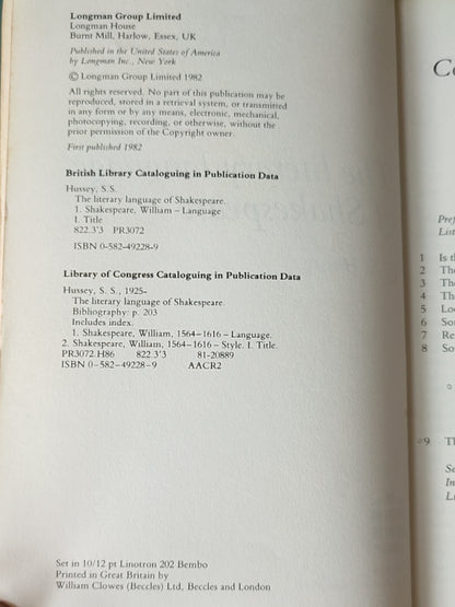 莎士比亚作品系列 - The literary language of Shakespeare