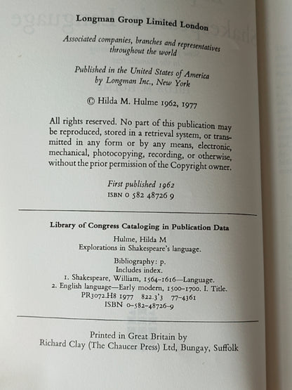 莎士比亚作品系列 - Explorations in Shakespeare's Language: Some problems of word meaning in the dramatic text - ¥99.00
