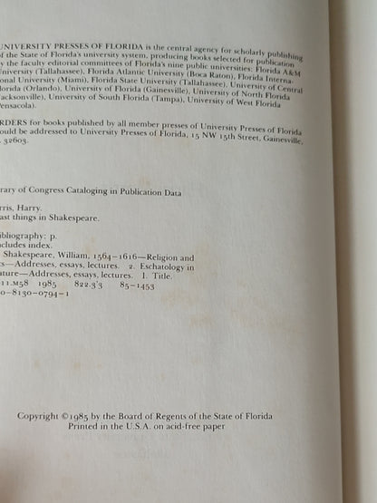 莎士比亚作品系列 - Last Things in Shakespeare